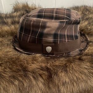 Ben Sherman Brown Plaid Bucket Hat